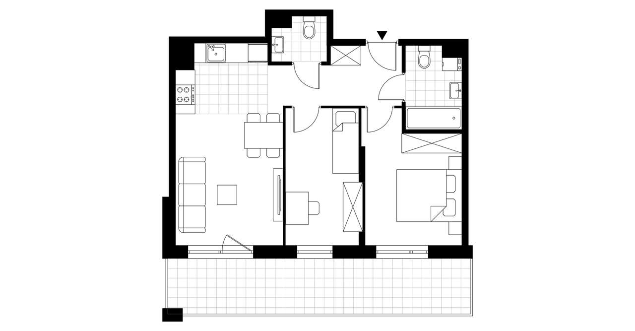 3-pokojowe mieszkanie 51m2 + balkon Bez Prowizji - Pełny obrazek: 3/8