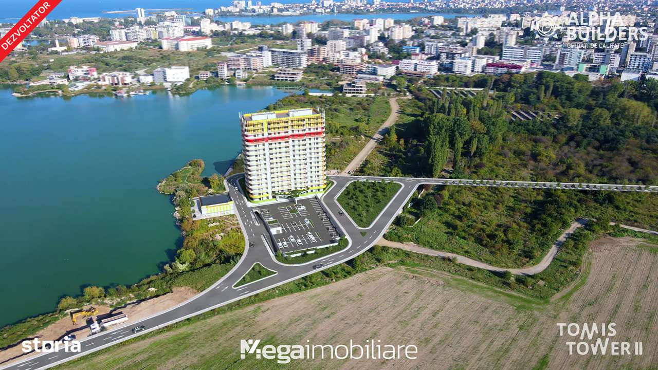 #Alpha Builders: Apartament 2 camere, vedere spre Lac – Tomis Tower II - Imagine principală: 4/17