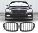 GRELHA FRONTAL PARA BMW SERIE 7 F01 09-15 LOOK M COR PRETO - 1