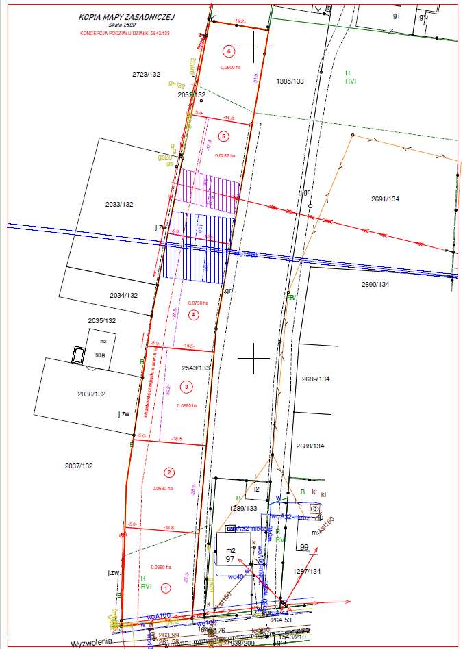 Grunt z koncepcją podziału na 6 działek budowlanych! Okazja cenowa! - Pełny obrazek: 1/13
