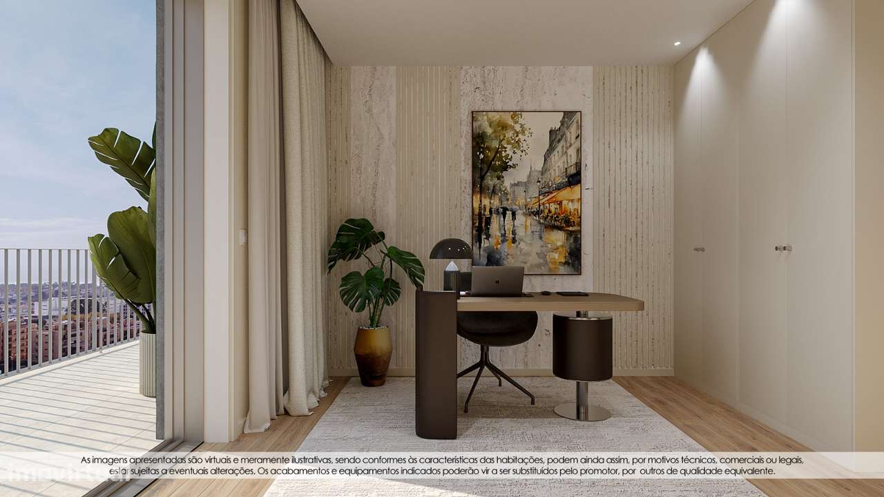 T2 Novo com Terraço (13,87m2) com vistas para o Parque em Canidelo.-30