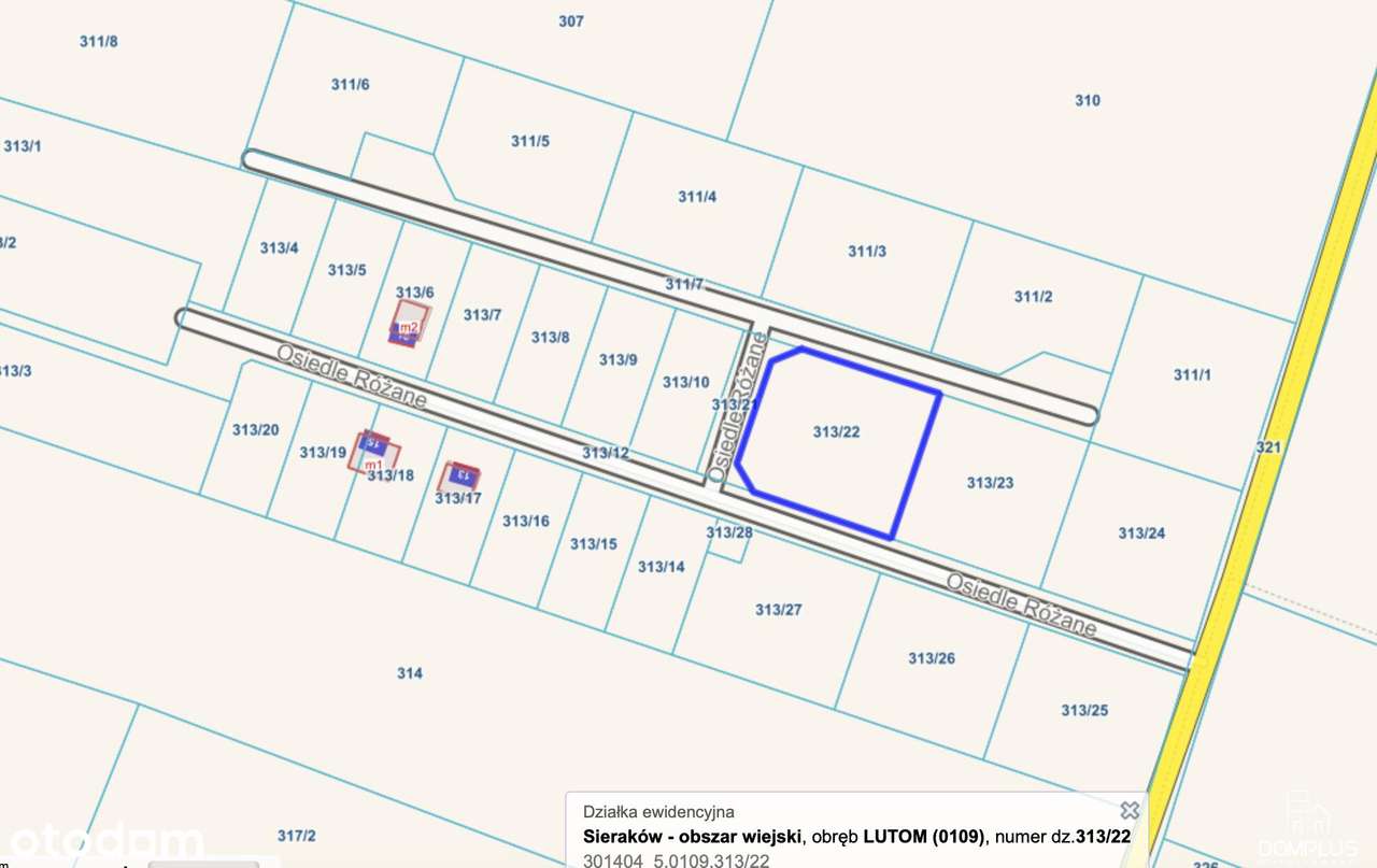Działka zabudowa rekreacyjna 1987 m² – Lutom, Sierakowski Park Krajobr - Pełny obrazek: 5/6