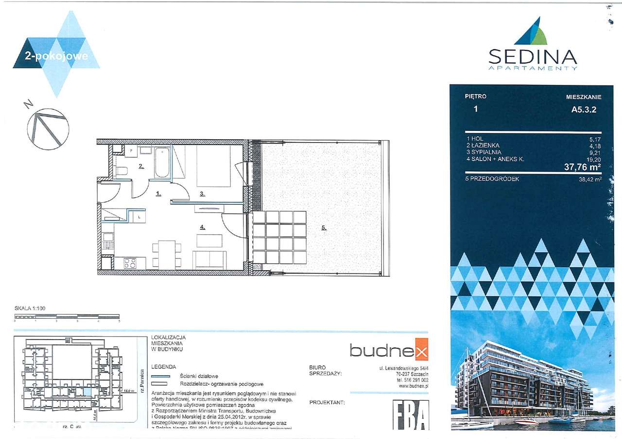 Mieszkanie 2-pokojowe w prestiżowej okolicy - Szczecińska Wenecja-5
