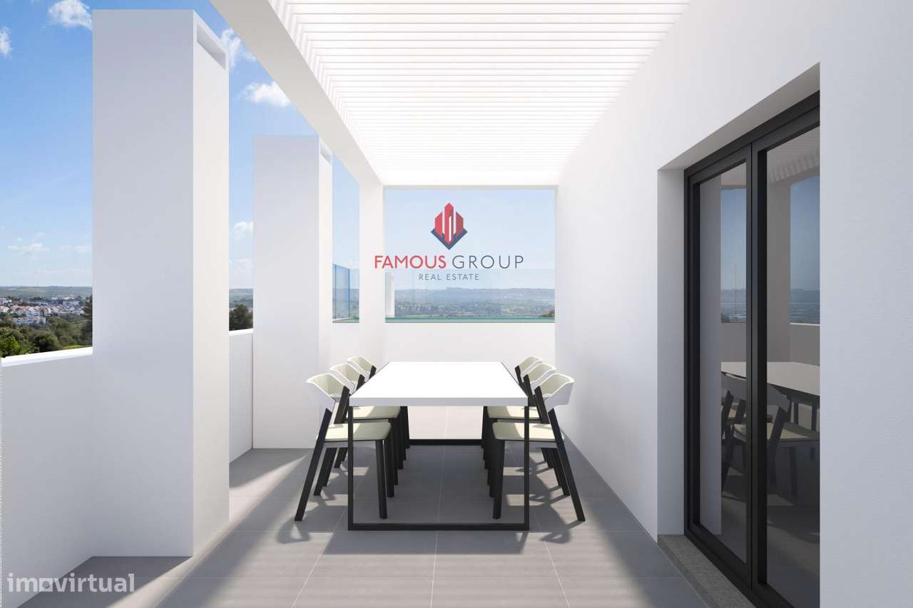 Apartamento T2 novo com piscina e estacionamento-15