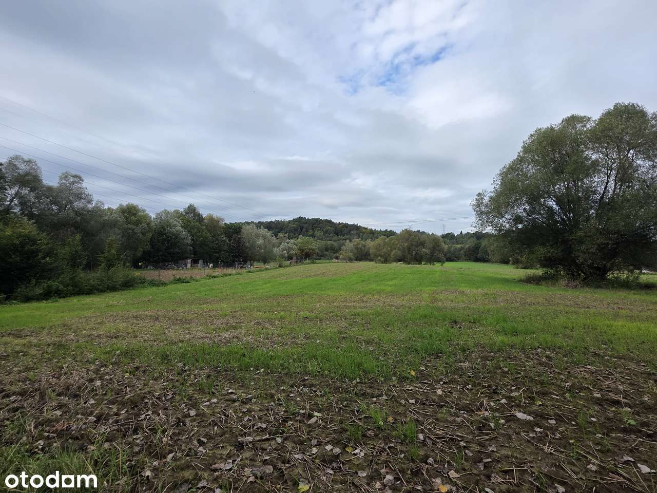 Płaska działka idealna pod iwestycję/82ary/bezpośrednio przy drodze-1