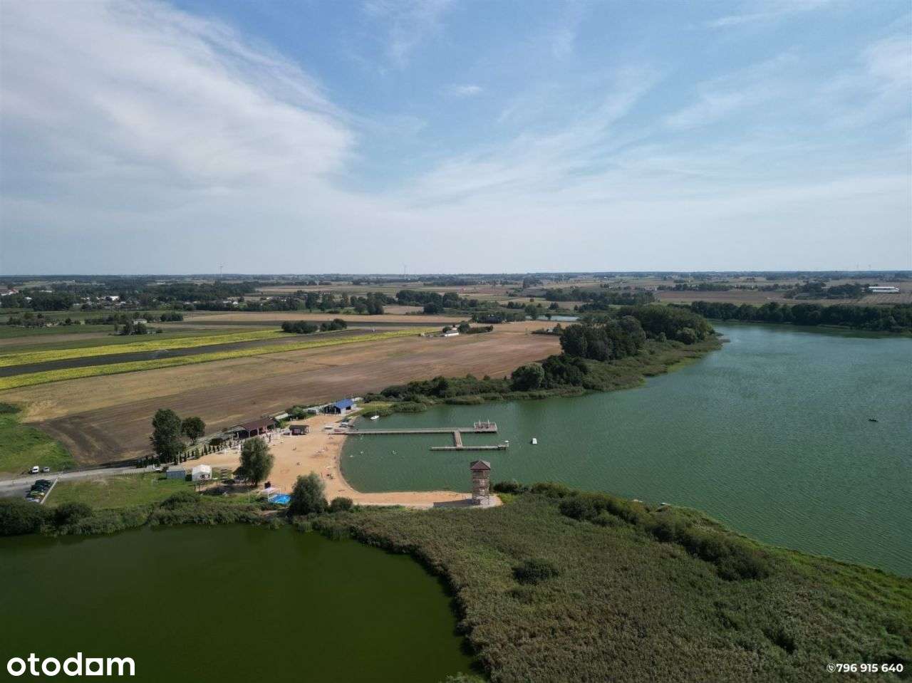 Działka 923m przy samej plaży Jezioro Borzymowskie-9