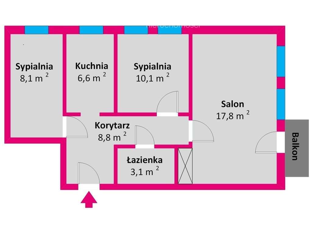 3-pokojowe mieszkanie Piastów 3, Rzeszów-5