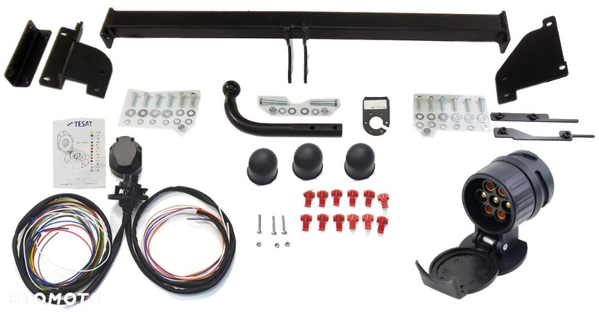 HAK HOLOWNICZY NISSAN QASHQAI od2006 J10+JJ +WIĄZKA + GNIAZDO 13PIN + ADAPTER 13/7 - 15