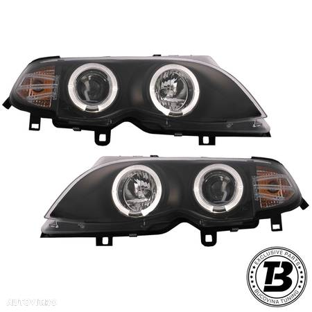 Faruri LED Angel Eyes compatibile cu BMW Seria 3 46 - 1