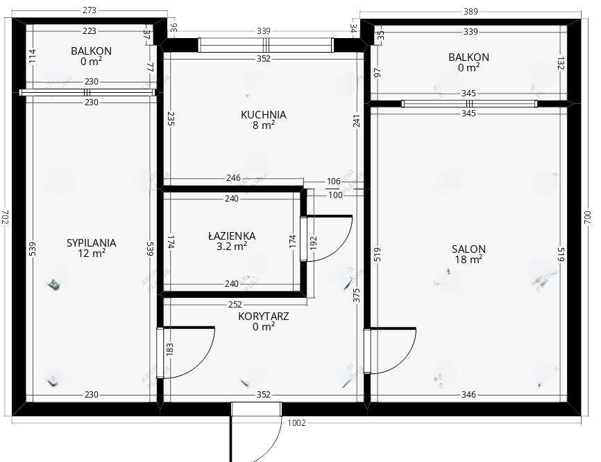 Dobra lokalizacja !  2 pok / 49 m-4