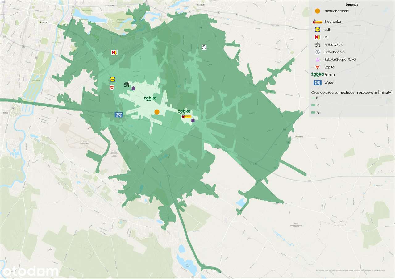NOWA CENA!!! duża działka POD BLIŹNIAKA Poznań, media, OKAZAJA-3