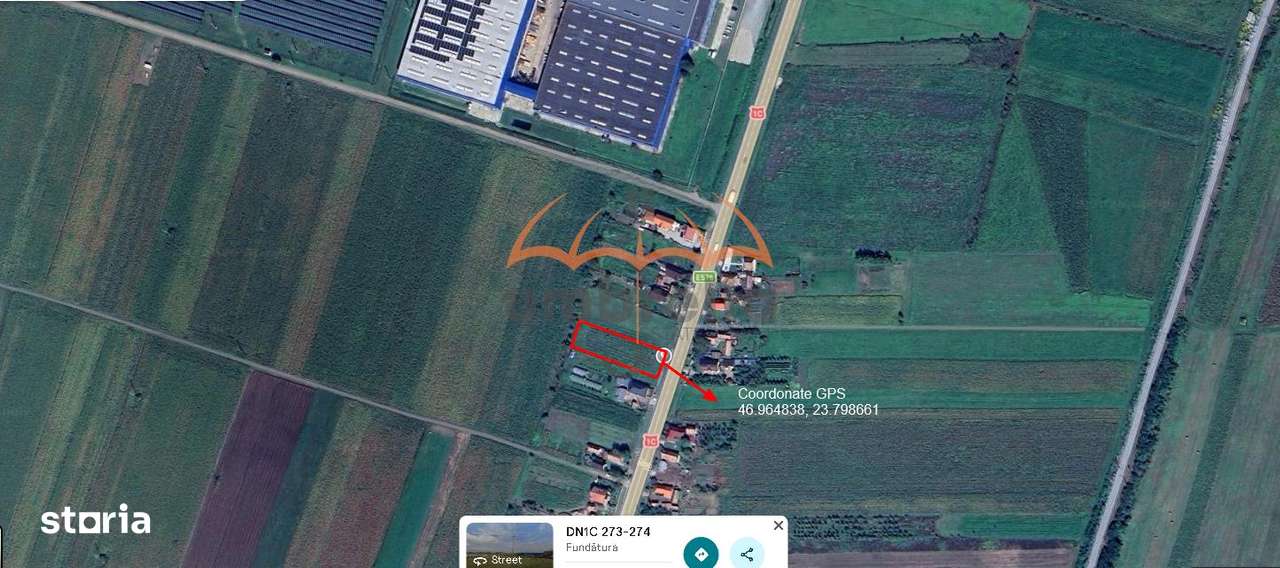 Teren intravilan de vanzare 1.478m² in Fundatura-Iclod-2