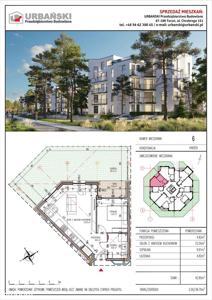 Grasera 12 | apartament 2-pok. | M06 - Pełny obrazek: 3/14