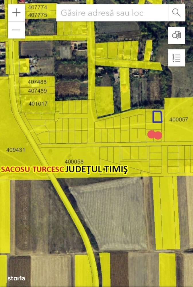 Teren intravilan in Sacoșu Turcesc 10 000 € - Imagine principală: 1/2