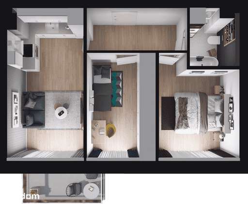 Stary Browar | mieszkanie 3-pok. | 2M43 - Pełny obrazek: 3/9