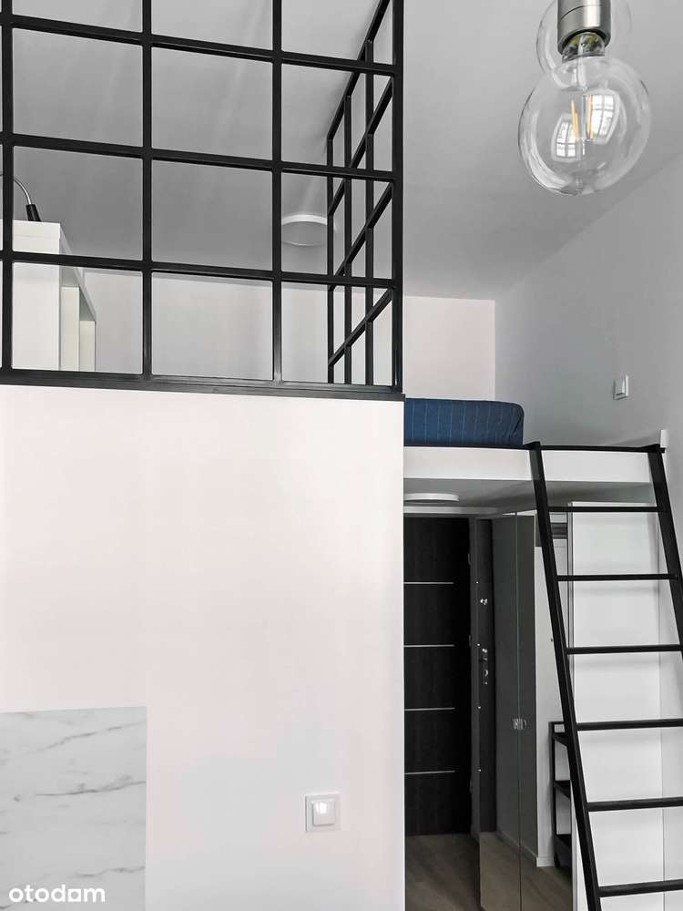 Kawalerka z antresolą w industrialnym stylu – ul. Legionów 80 - Pełny obrazek: 5/11