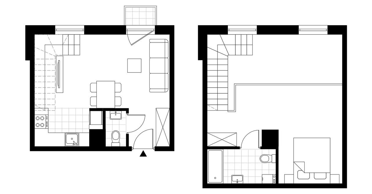 1-pokojowe mieszkanie 50m2 + balkon Bezpośrednio - Pełny obrazek: 3/8
