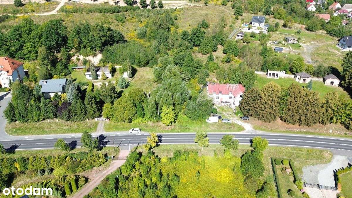 Działka widokowa Wojcieszyce przy drodze głównej - Pełny obrazek: 4/9