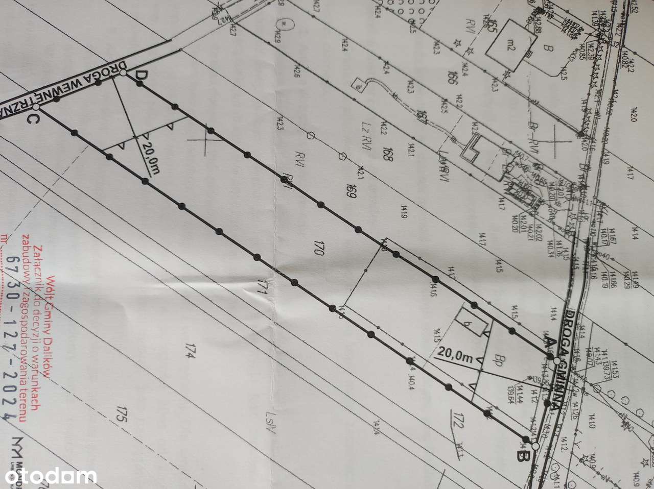 Madaje Stare pod lasem WZ na 2 domy jednorodzinne woda prąd - Pełny obrazek: 4/10