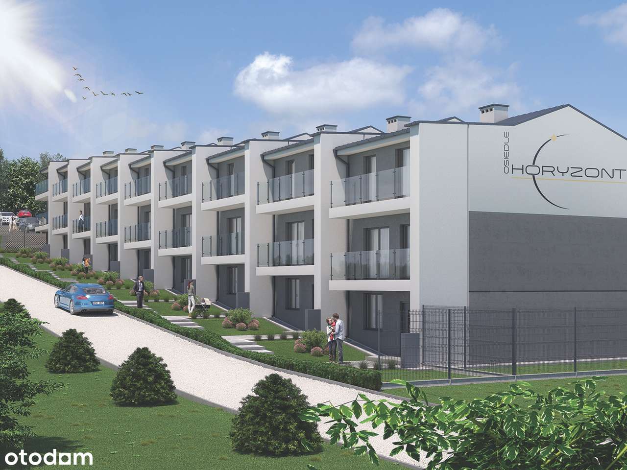 Dom/szeregówka, 55,31m2, 3 pokoje z ogrodem, os. Matysówka