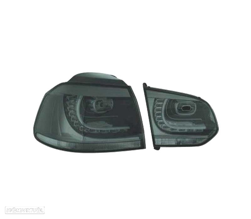 FAROLINS TRASEIROS LED PARA VOLKSWAGEN VW GOLF 6 MK VI 08-12 ESCURECIDOS - 2