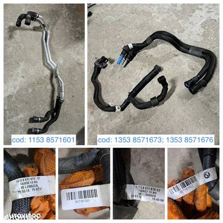 Anexe motor bmw 740XD G11 G12 G14 G15 G16 G30 G31 G32 B57 D30B euro 6 diesel motorina furtun motor combustibil cablaj releu bujii gat admisie buson alimentare ulei senzor contrapresiune evacuare - 3