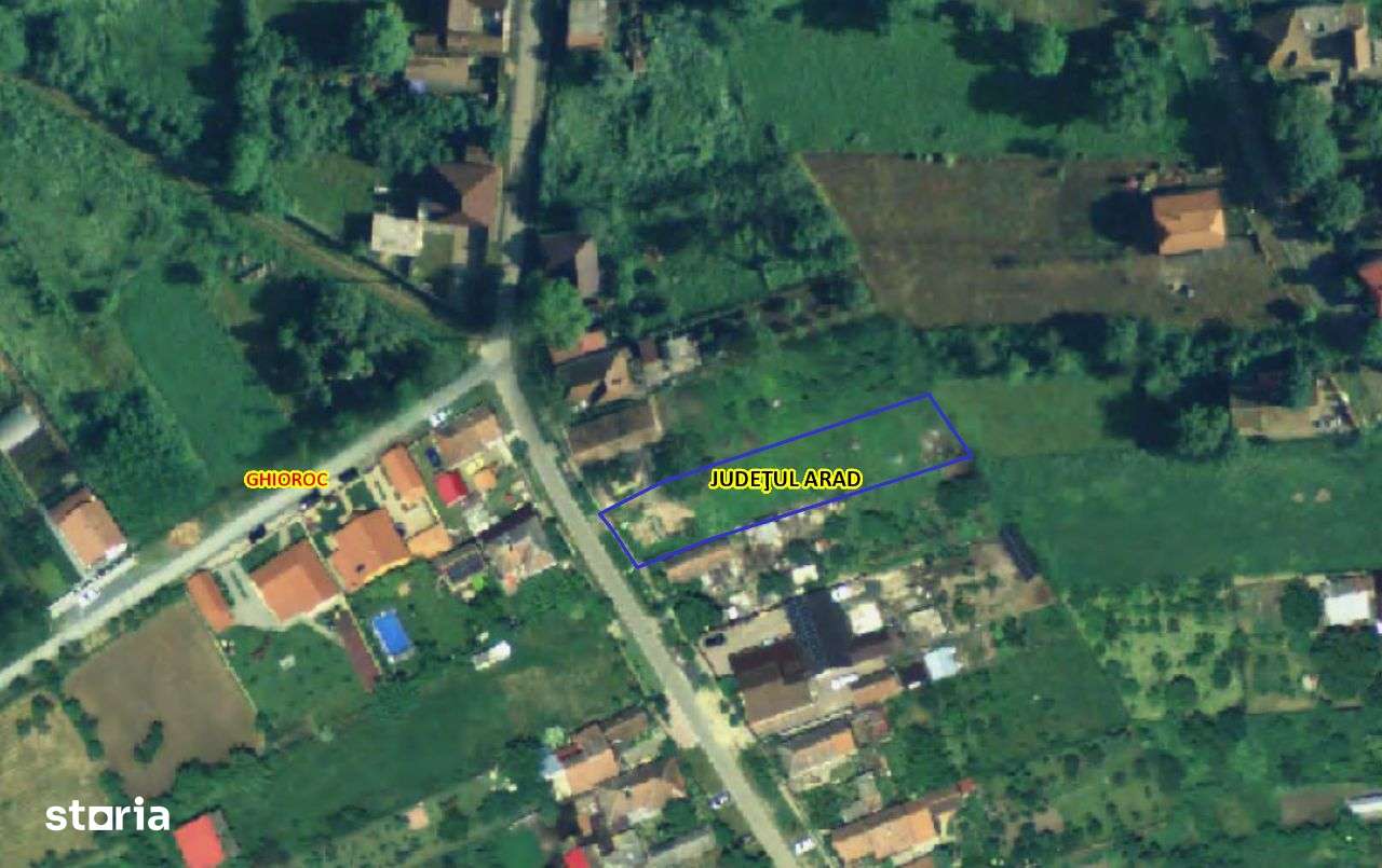 Teren curti constructii 1052mp - Ghioroc , jud Arad - Imagine principală: 1/2
