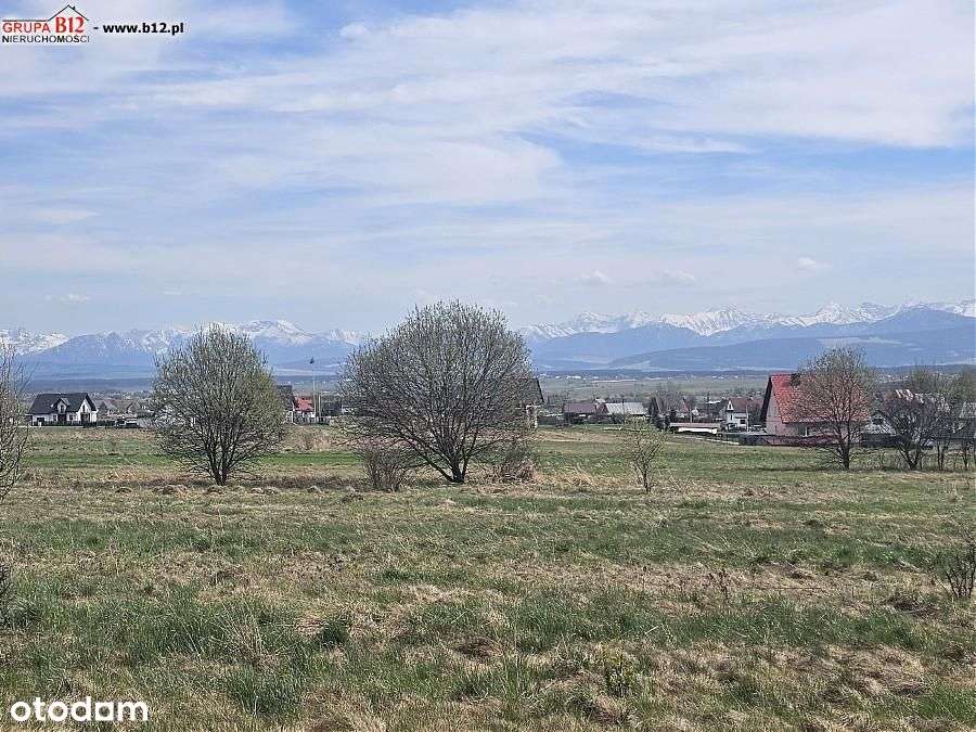 bardzo ładna działka z widokiem na panoramę Tatr
