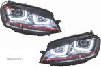 Faruri 3D LED VW Golf 7 VII (2012-2017) R20 GTI Design Semnal Dinamic LED- livrare gratuita - 7