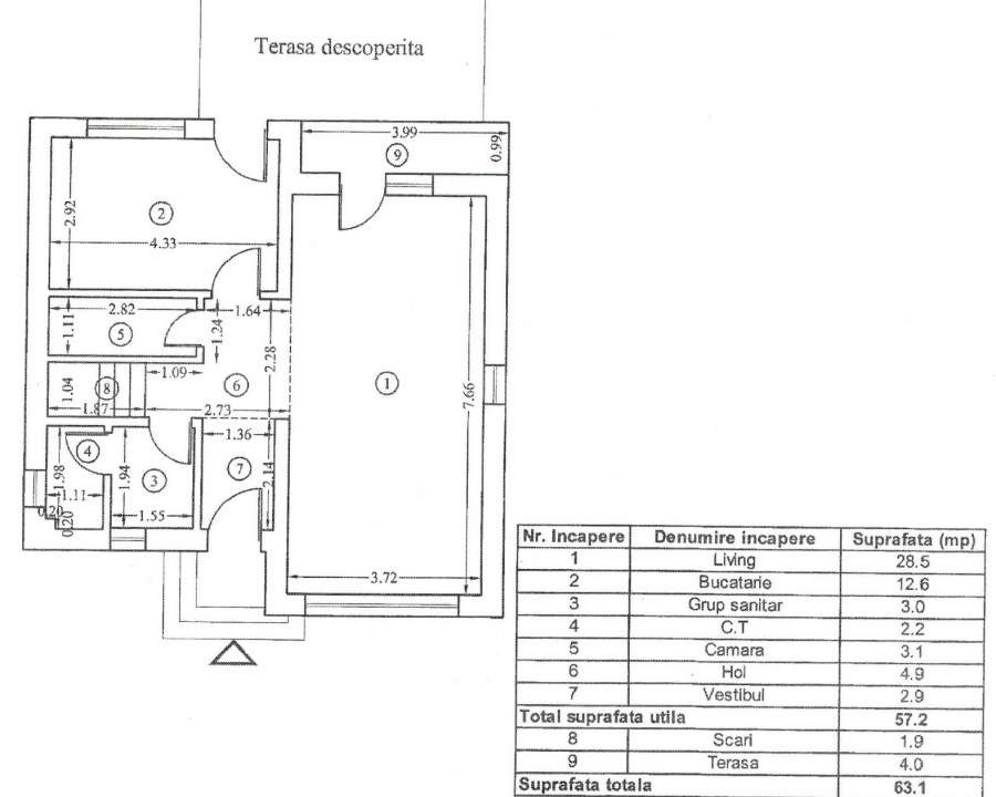 Casa 4 camere 120mp | 0 comision | Tunari langa padure | mobilat | 349 - Imagine principală: 4/19