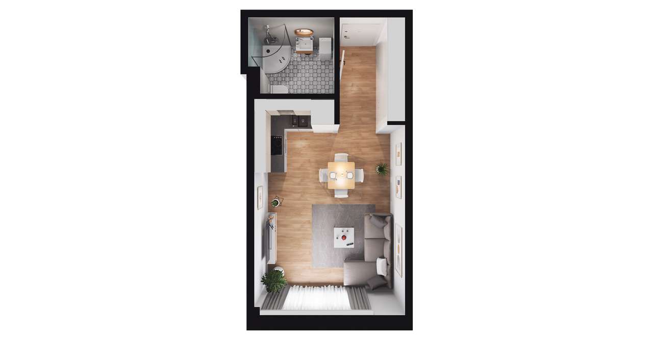 Aura Towers | mieszkanie A_1.7U - Pełny obrazek: 3/9