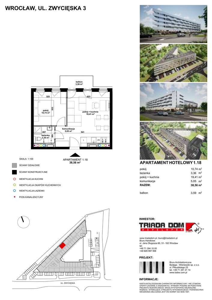 Apartamentowiec Zwycięska 3 | 1_18 - zakup z najemcą=zysk z najmu - Pełny obrazek: 2/7