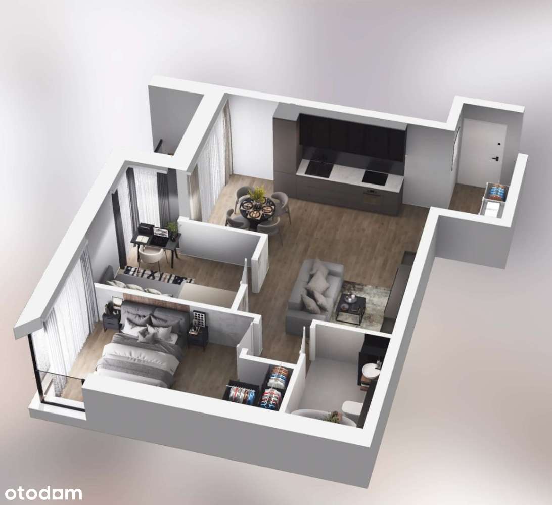 Zacisze Sikorskiego | M23 | Apartament 57,2 m2 - Pełny obrazek: 5/12