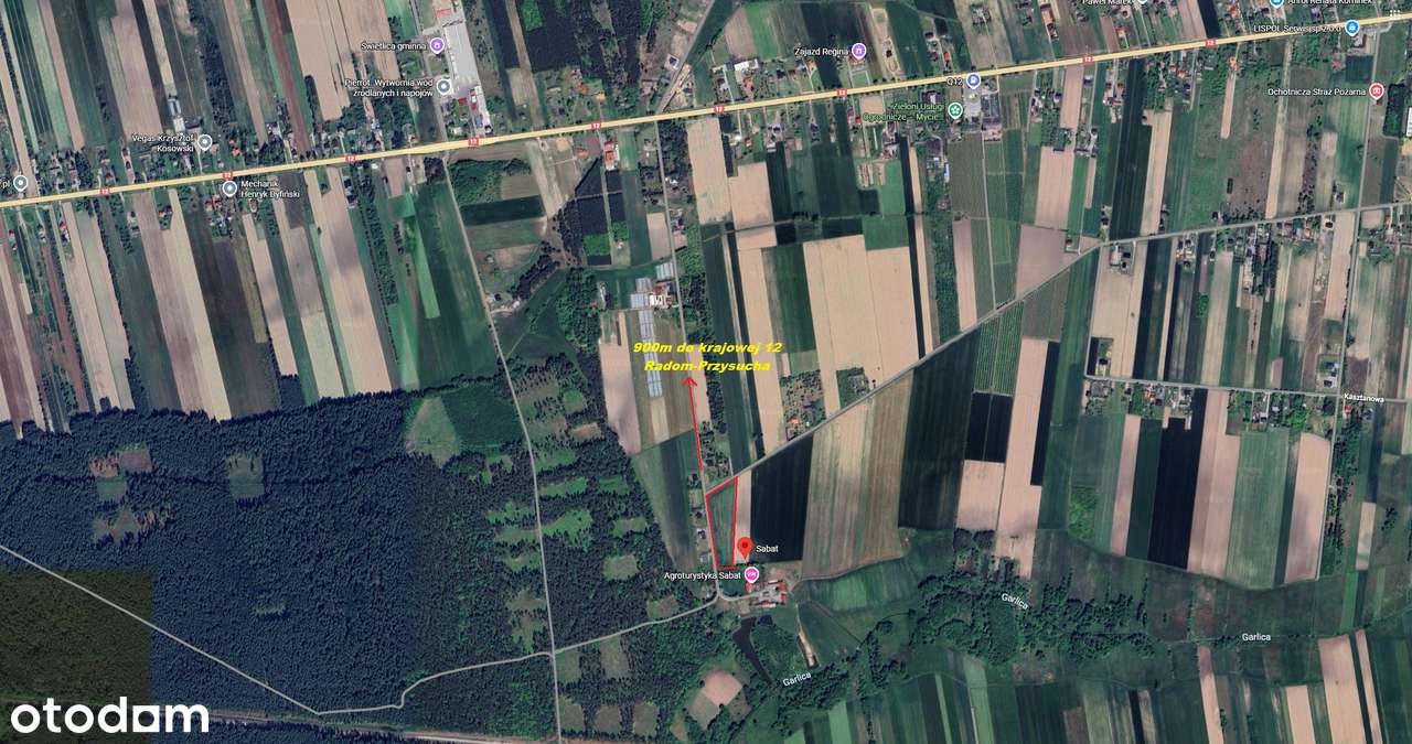 Działka z WZ 934 m² – Sabat/Strzałków, gm. Wolanów (okolice Radomia)-1