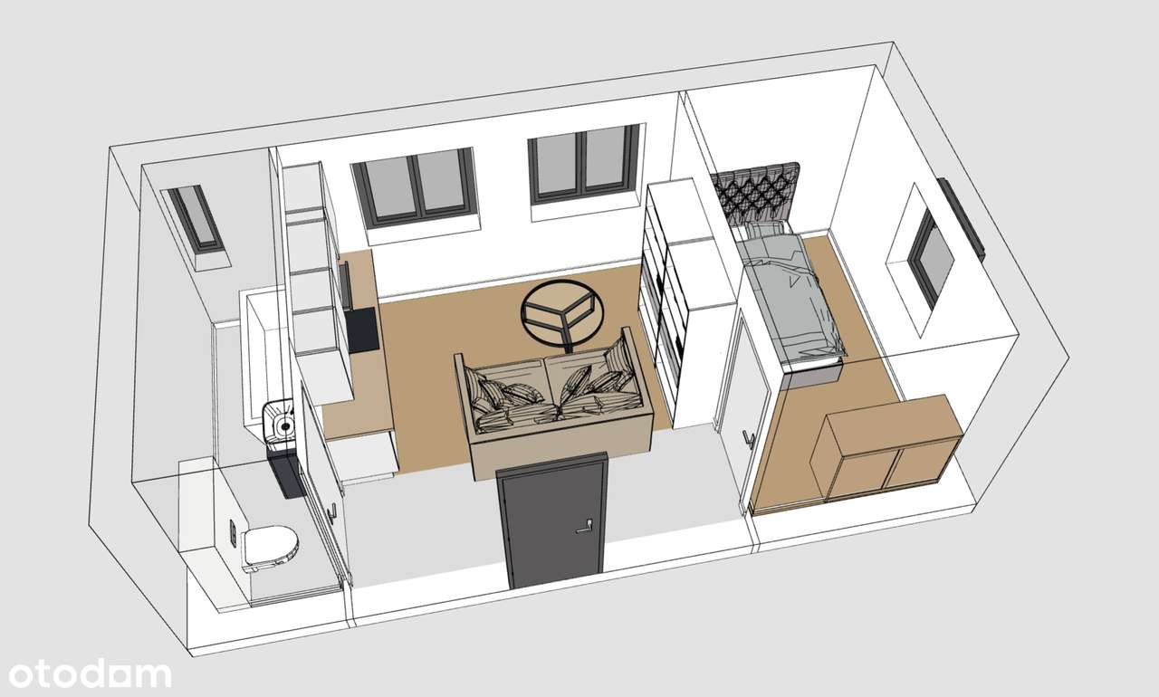 OKAZJA 2 POKOJE - C.O. Miejskie - Sosnowiec, Sielec, ul. Witosa-15