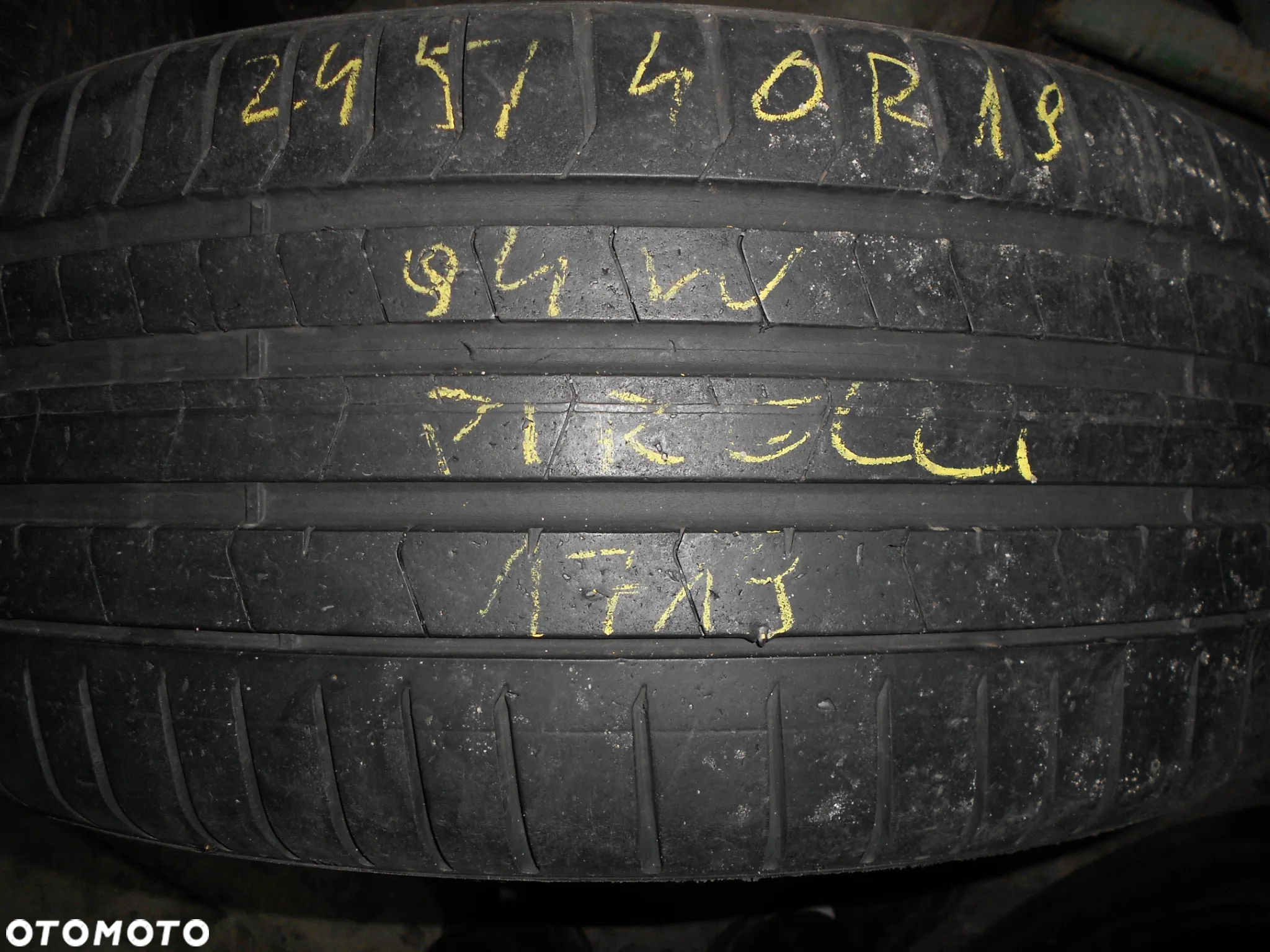 OPONY 245/40R19 PIRELLI PZERO TM  DOT 1719 7.1MM - 2