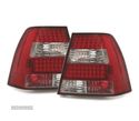 FAROLINS TRASEIROS LED PARA VOLKSWAGEN VW BORA 98-05 VERMELHO BRANCO - 1