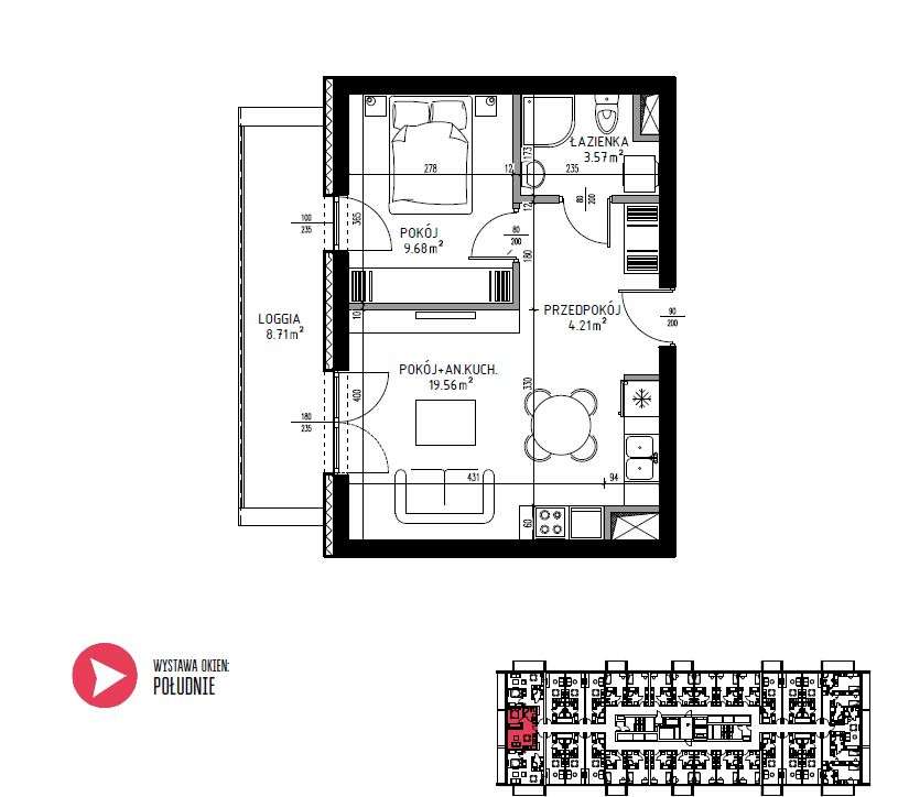 2 pokoje 37,02 m2 Lublin gotowe do zamieszkania-12