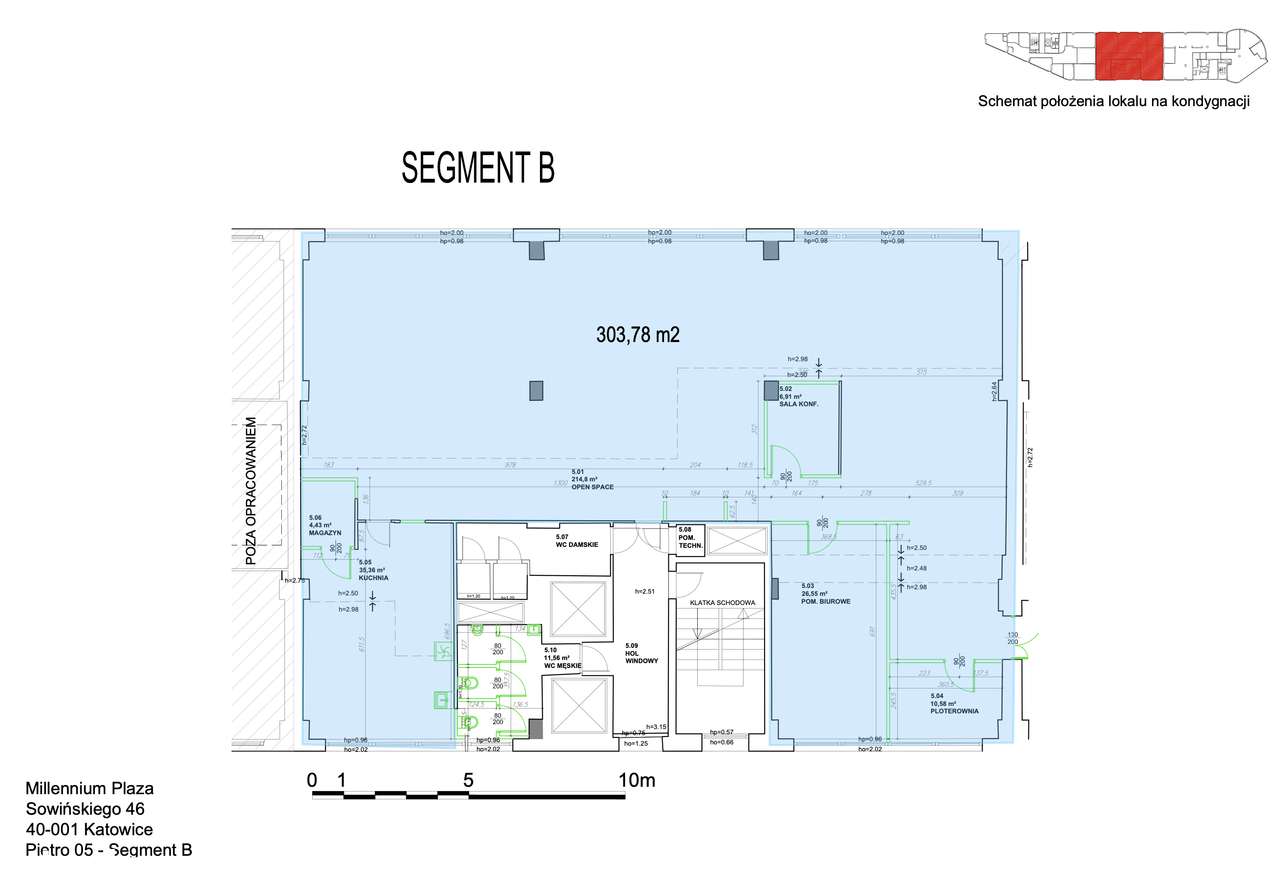 Bez prowizji! Biuro 303,78 m² przy autostradzie A4 | Katowice-13