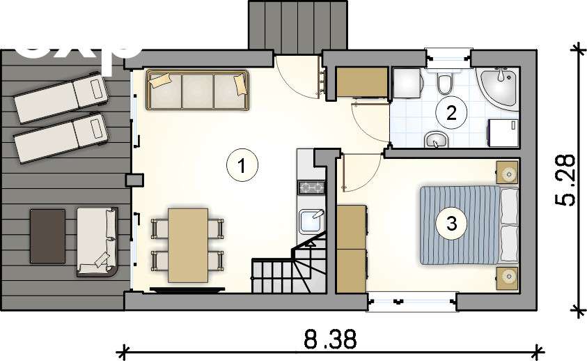 Nowoczesny dom Tutto Punto IV SZ z działką 1519 m² - Pełny obrazek: 4/8