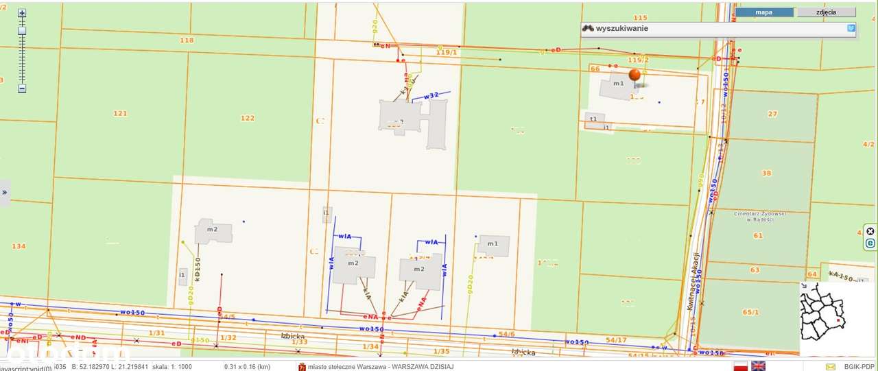 Dz. budowlana: Wawer / Radość. Jest MPZP, zab.jednorodzinna. 0% prow.-6