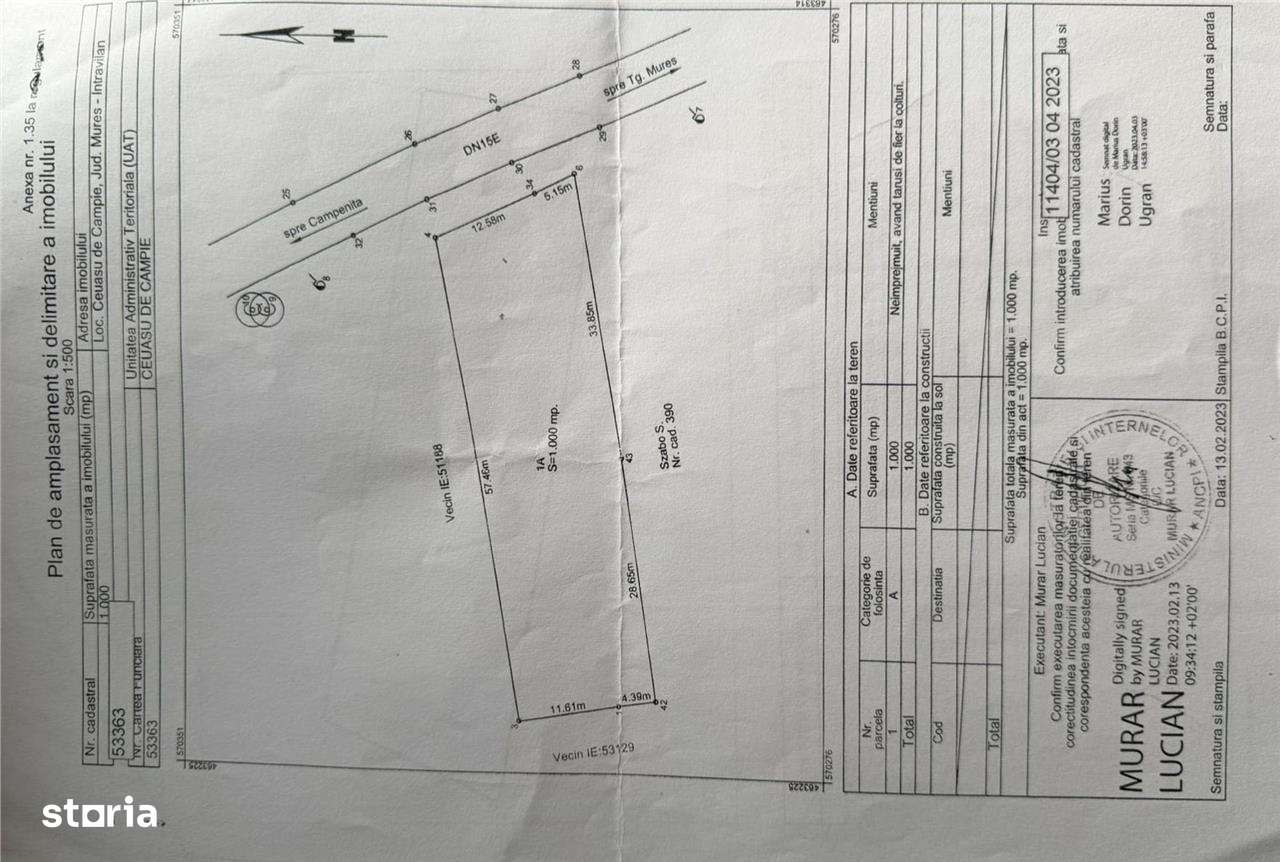 Teren intravilan 1000 mp-2