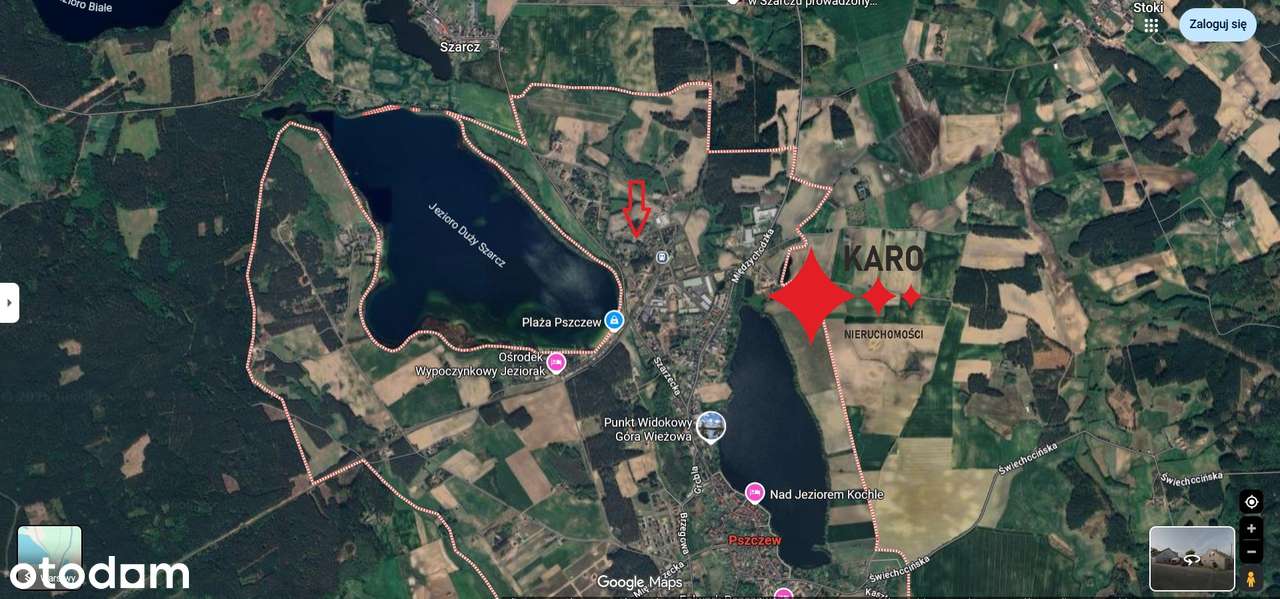 Piękna działka 400 m od Jeziora Duży Szarcz, MPZP-3