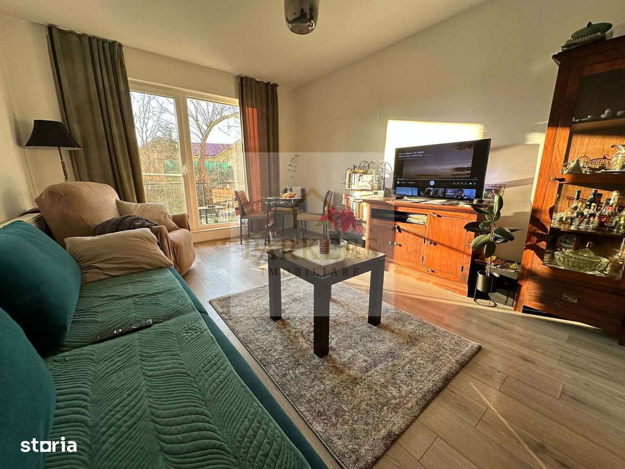 Apartament de vanzare 2 camere cu gradina in Floresti utilat mobilat-2