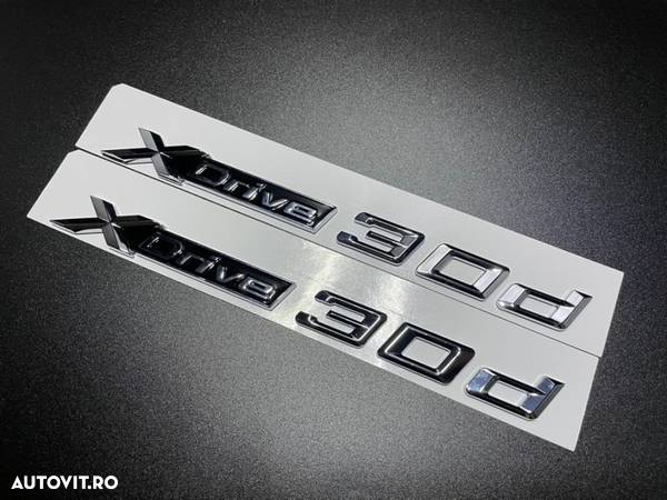 Set Embleme BMW xDrive uși aripi 20 25 30 40 d - 3