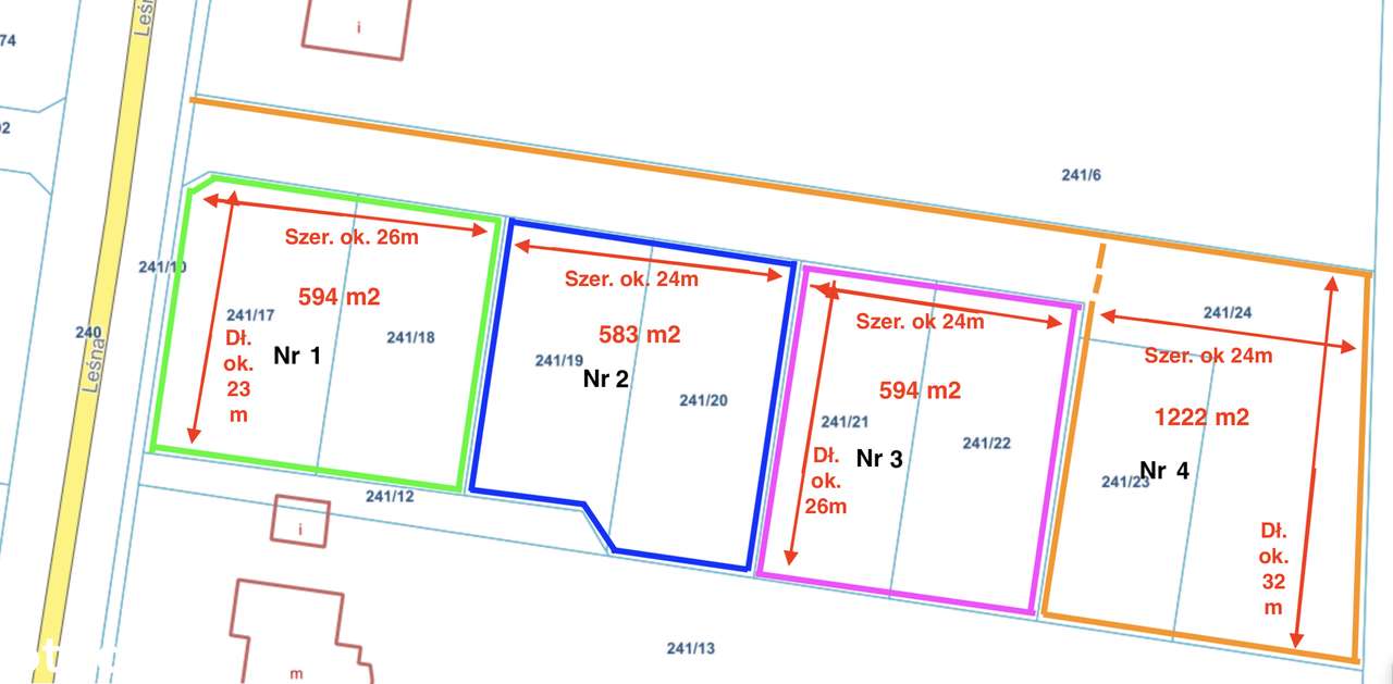 Działa 583 m2, Mała Nieszawka, Toruń, Wielka Nieszawka, ul. Leśna - Pełny obrazek: 3/7