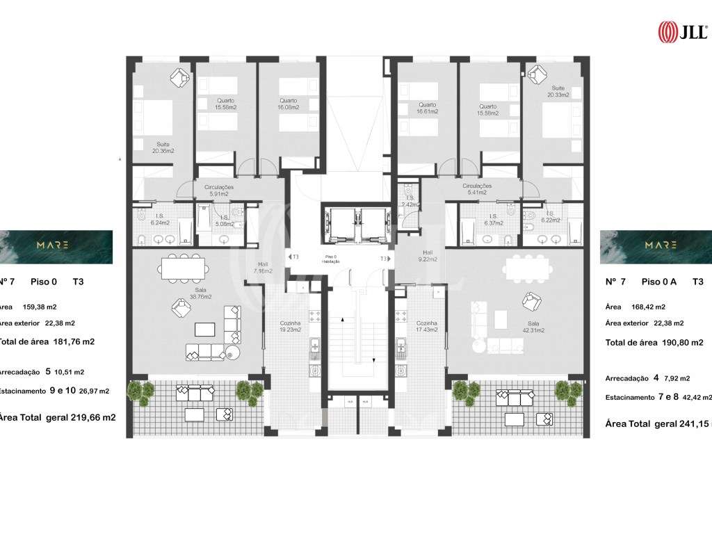 Apartamento T3 com varanda e garagem em Algés Oeiras-20