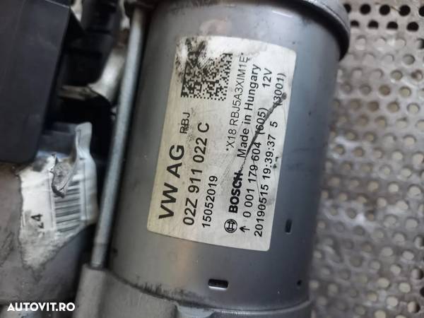 Electromotor Vw Seat Skoda Audi 1.0 TSI TFSI Cod 02Z911022C T-Roc Fabia Ibiza Audi A1 Q2 Arona Golf 7 Octavia Polo Passat B8 Golf 7 Leon Etc. - Dezmembrari Arad - 7