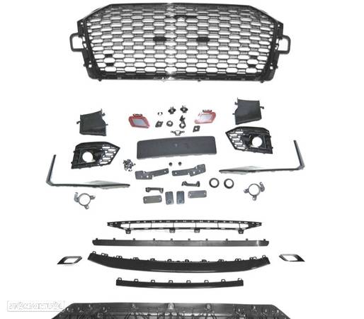 PARA-CHOQUES FRONTAL PARA AUDI A4 B9 15-19 RS4 STYLE PDC - 2