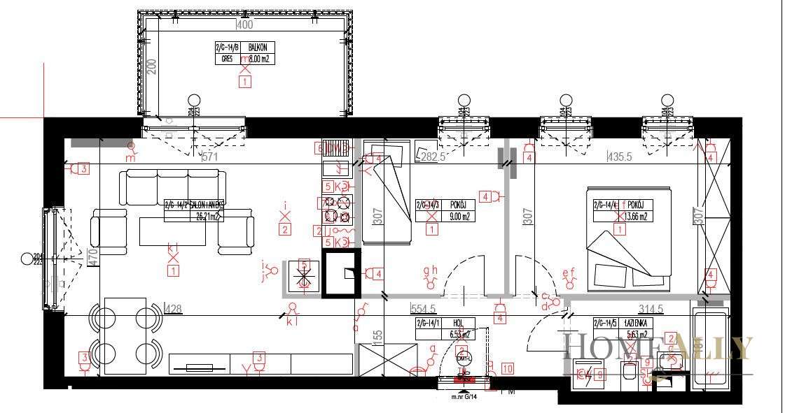 Aluzyjna, 3 pok., 61m2, gotowe do wprowadzenia-10